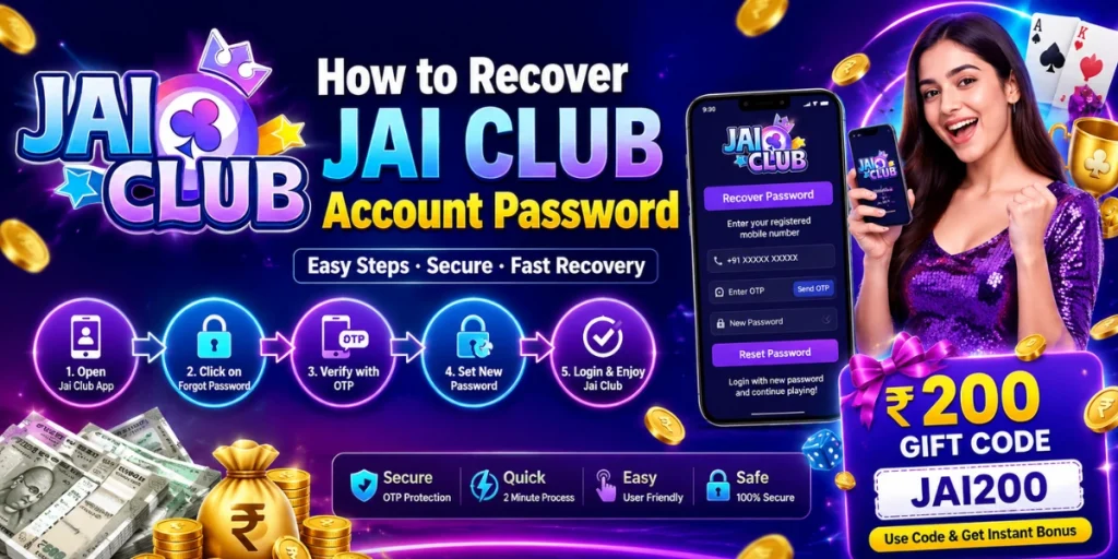 How to Recover Jai Club Account Password