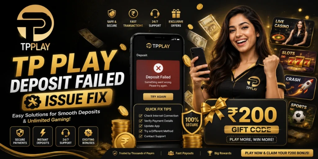 TP Play Deposit Failed Issue Fix